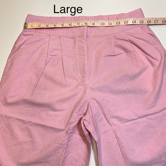 Pink High Waist Wide Leg Trouser Pants - Picture 8 of 16